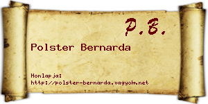 Polster Bernarda névjegykártya